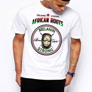 Black History Month T-Shirt Afrikanische Karte Kemetic Harriet Tubman Black Panther Huey P Flagge Afrika Maat Ankh Hieroglyphen Melanin Baumwoll-T-Shirt