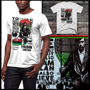 Black History Month T-Shirt Marcus Garvey Huey P Newton Malcolm X Angela Davis Nat Turner Martin Luther King Afrika Melanin Kemetic Pride