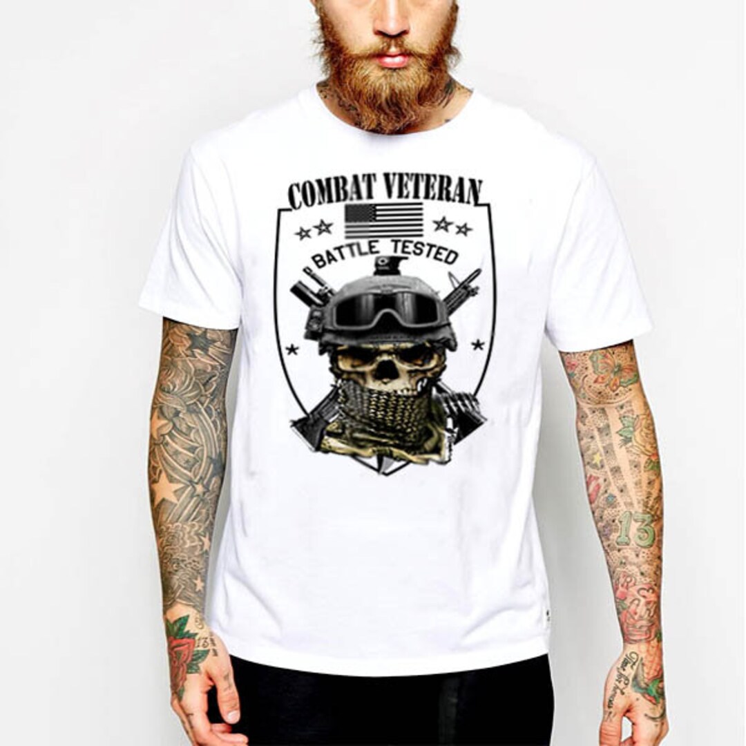 Combat Veteran T-shirt Army Navy Army Reserves, Sas,rangers, Iraq War ...