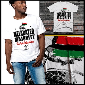 Black History Month T-Shirt Melanated Angela Davis Malcolm X Black Panther Flagge Afrika Malcolm X Huey P Marcus Garvey Nat Turner Philosophie