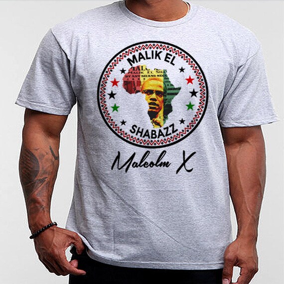Black History Month T-Shirt Marcus Garvey Africa Malcolm X tee VI