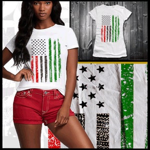 African Flag Black History Month T-Shirt Kente patroon Marcus Garvey Black Panther Huey P Newton Malcolm X Angela Davis Filosofie Tee