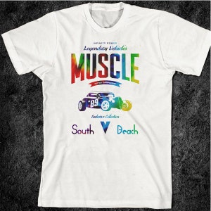 Miami T-Shirt South Beach Florida Vacation Surf California Hawaii Party SOBE Tattoo Party Vegas Gambling Poker Cards vintage Retro Tee