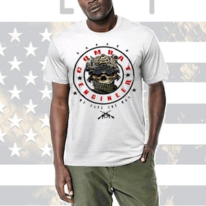 Army Combat Engineer Sapper Breached Blown Up Military Cotton Tee