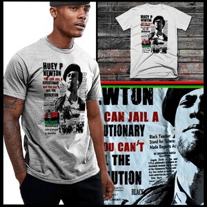 Black History Month T-Shirt Afrikanische Karte Kemetic Marcus Garvey Black Panther Huey P Newton Malcolm X Angela Davis Afrika Melanin Baumwoll-T-Shirt