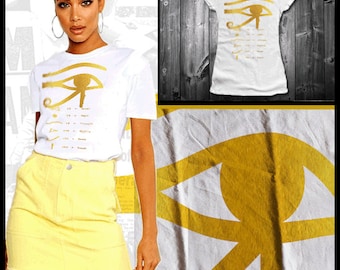 Kemet T-Shirt Ancient Egypt Kemetic Land Of The Black Gods MAAT African Ankh Egyptian Pharoah Hieroglyphics Osiris Eye Of Horus Amun Ra