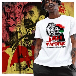 Black History Month Haile Selassie Reggae T-Shirt Afrikanische Landkarte Marcus Garvey Huey P Newton Malcolm X Angela Davis Kemet Afrika Melanin