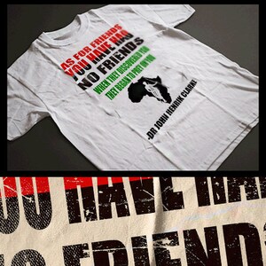 Camiseta de algodão do mês da história preta sem amigos