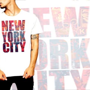 New York City T-Shirt NYC Graffiti Collage The 5 Boroughs The Bronx, Brooklyn, Queens, Manhattan