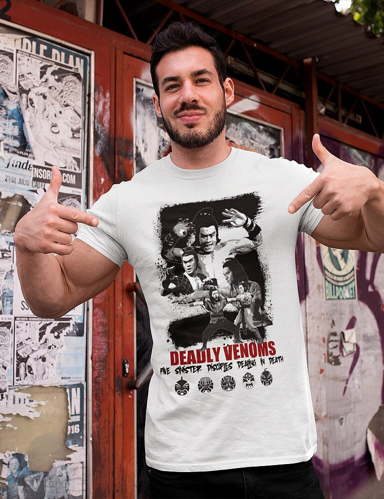 Kung Fu Movie t-shirt dodelijke vergiften Martial Arts shaolin stijl nummer 5