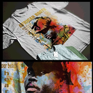 Marcus Garvey T-Shirt Black History Month Abstrakte Kunst Legende Bunte Afroamerikaner Pan-Afrikanische Revolutionäre Poster Design Grafik Tee