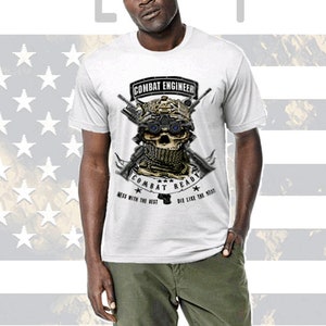 Army Combat Engineer Sapper Tactical NVG Assault Men Military Cotton Tee