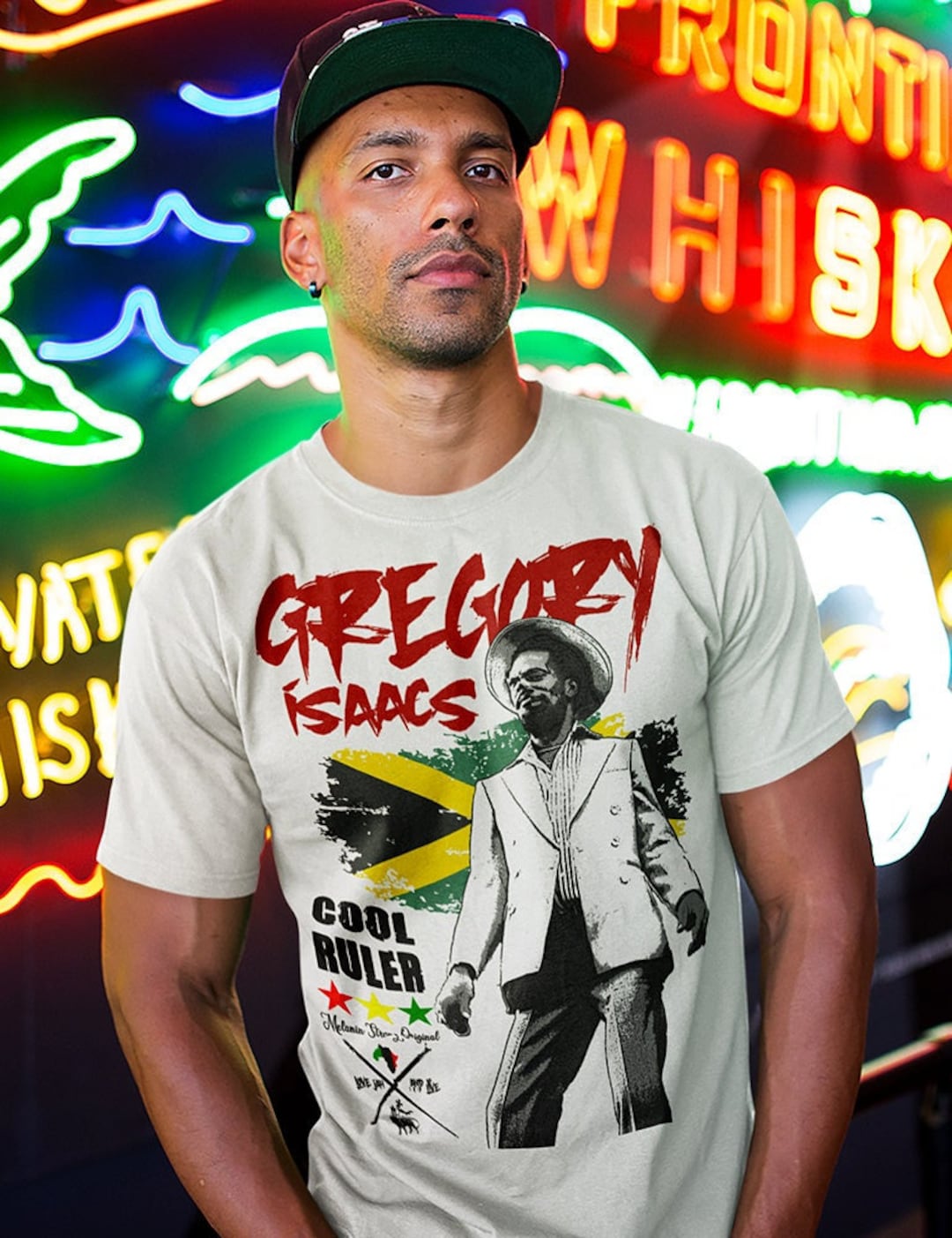 Reggae T-shirt 80s DJ Cool and Deadly Jah Rastafari Inna Rub A Dub