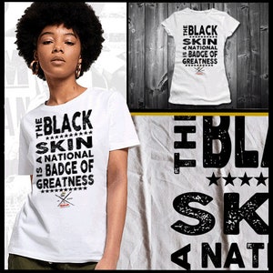 Marcus Garvey schwarz Geschichte Monat T-Shirt afrikanischen Karte Kemetic Black Pride Huey P Newton Malcolm X Angela Davis Melanated Philosophie