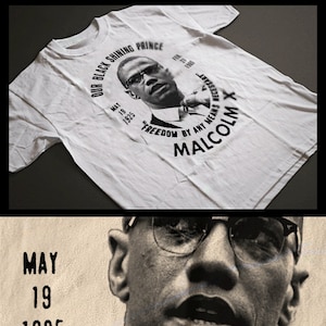 Black History Month T-Shirt Malcolm X Angela Davis Huey P Newton Black Panther Afrikanischer Stolz Melanin Starke Kemetic Selbstkenntnis Tee