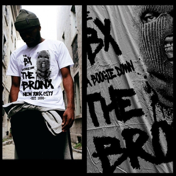 The Bronx T shirt New York City South Bronx NYC 90s Graffiti Ski Mask Streetlife Tee Etsy