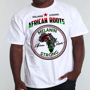 Black History Month T-Shirt Afrikanische Karte Kemetic Malcolm X Black Panther Flagge Afrika Maat Ankh Hieroglyphen Melanin Kemet Baumwoll-T-Shirt