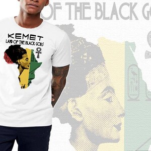 Kemetic T-Shirt Ägyptische Königin Land Der Schwarzen Götter Schwarzer Geschichtsmonat Revolutionäres T-Shirt