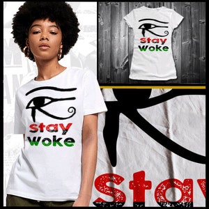 Schwarze Geschichte Monat Ägypten T-Shirt afrikanischen Woke Kemetic Marcus Garvey Black Pride Huey P Newton Malcolm X Angela Davis Melanated Philosophie