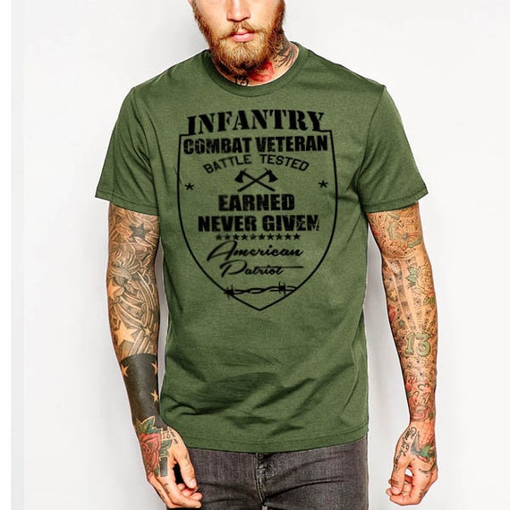 Infantry Combat Veteran T-shirt Army Navy Army Reserves | Etsy