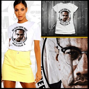 Malcolm X schwarz Geschichte Monat schwarz stolz T-Shirt afrikanischen Wurzel Marcus Garvey Black Panther Huey P Newton Angela Davis Philosophie T-Shirt