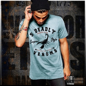 Kung Fu Movie t-shirt deadly venoms Martial Arts tee scorpion