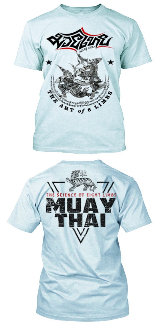 Muay Thai T-shirt Bangkok Thailand Thai Boxing Tiger Style Yak Etsy