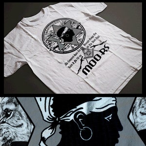 Moors T-Shirt African Pride Black History Month Tee Eroberer und Zivilisation Männer Baumwolle Tee