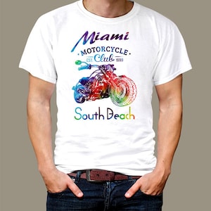 Miami Camiseta South Beach Florida Vacaciones Surf California Hawaii Party SOBE Tattoo Party Vegas Gambling Poker Cards Vintage Retro Tee