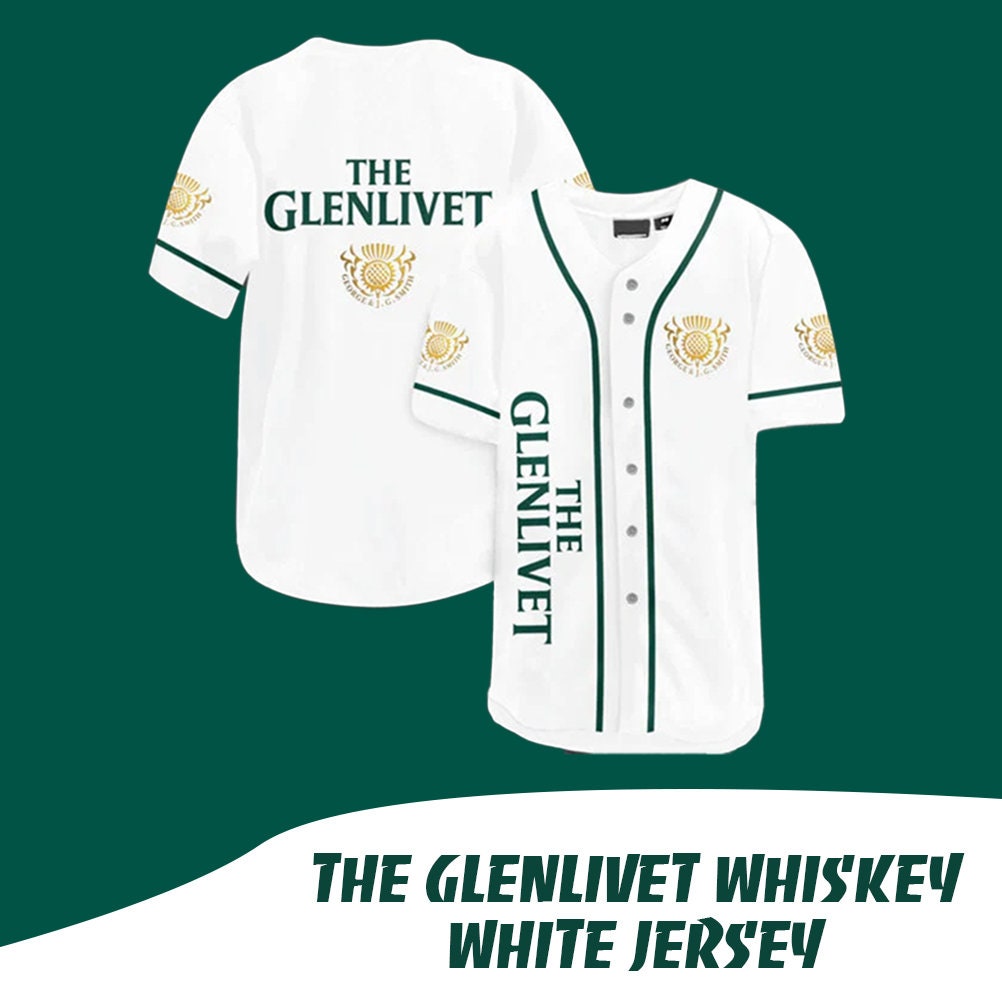 Discover The Glenlivet Whiskey white jersey shirt - Jersey baseball