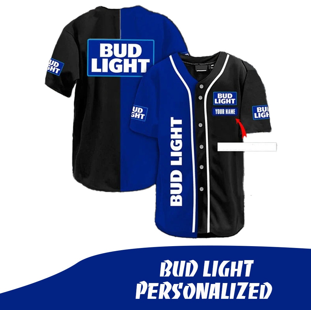 Discover Bud light personalized jersey shirt - Jersey baseball