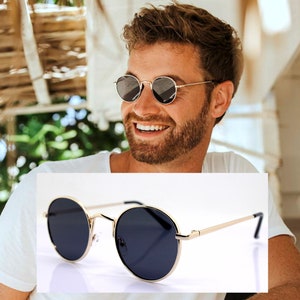 Mini Glasses Male Trendy Small Lens Sunglasses Round Retro Small Round Frame