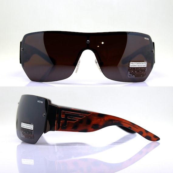 Mask wrap faceted rectangular square oversize sun… - image 3