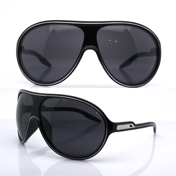 Wrap oval dynamic Sunglasses man woman oversize b… - image 3