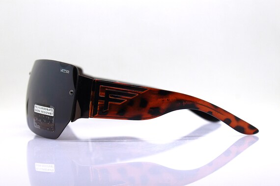 Mask wrap faceted rectangular square oversize sun… - image 6