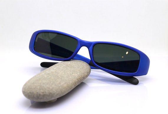 MADE IN ITALY small low rectangular sunglasses ma… - image 8