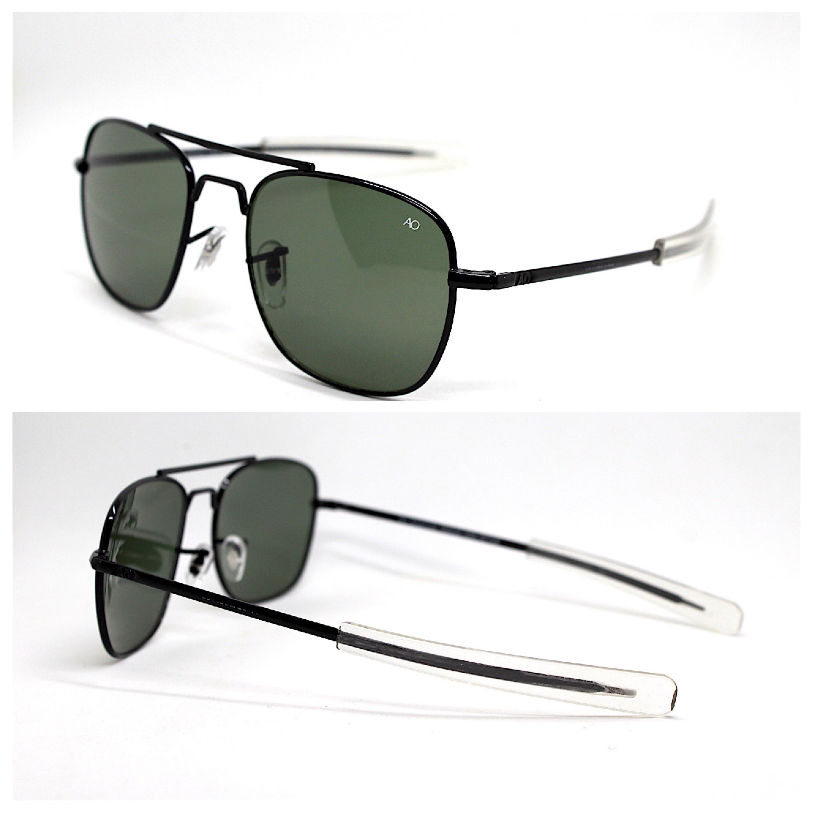 Square man's sunglasses straight rod pilot aviator military police top