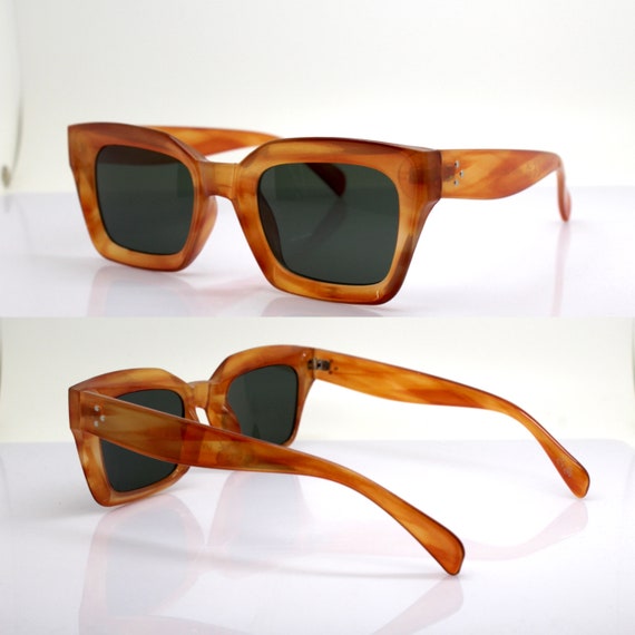 WOMEN'S SUNGLASSES Square butterfly rectangular a… - image 5