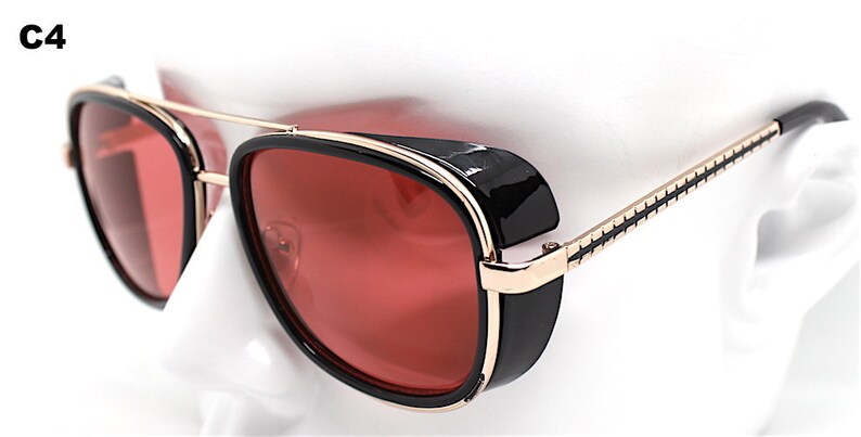 Occhiali Pilota da Aviatore classic look Nero Blu Occhiali Da Sole Occhiali