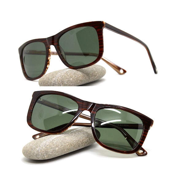 HENKO square rectangular classic sunglasses man t… - image 3