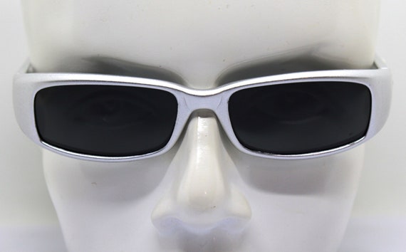 MADE IN ITALY small low rectangular sunglasses ma… - image 4