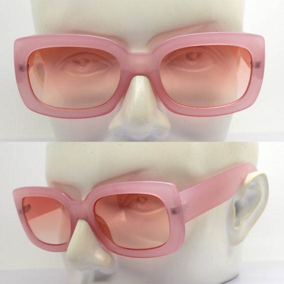 WOME'S SUNGLASSES squared rectangular frame recyc… - image 9