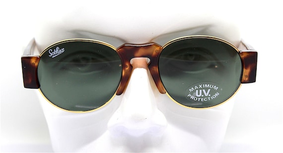 Round Sunglasses with Solaflex Material Toms Florentin Traveller Collection Solaflex Black/Green  main image 2