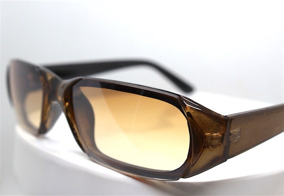 Sunglasses man woman vintage 90s retro Rectangula… - image 3