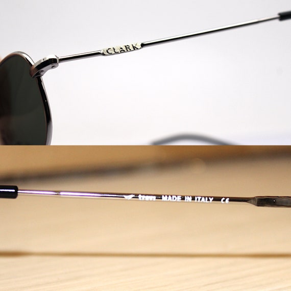 SMALL SIZE SUNGLASSES man rectangular oval silver… - image 4