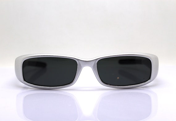 MADE IN ITALY small low rectangular sunglasses ma… - image 6
