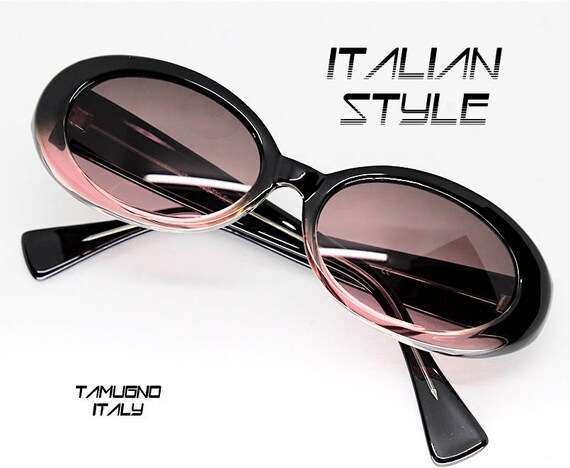 Vintage Black Red Oval Sunglasses Frames Deadstock Hermosa Original Vintage Oval Sunglasses - Tortoise main image 3