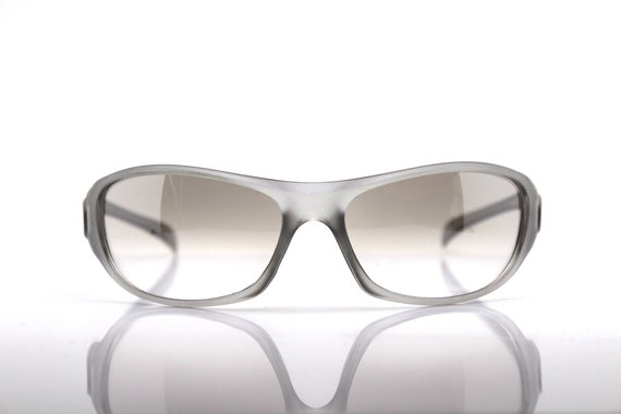 Wrap dynamic oval rectangular Y2k Sunglasses woma… - image 5