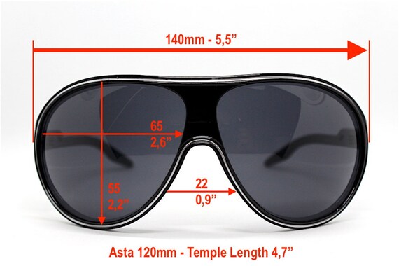 Wrap oval dynamic Sunglasses man woman oversize b… - image 2