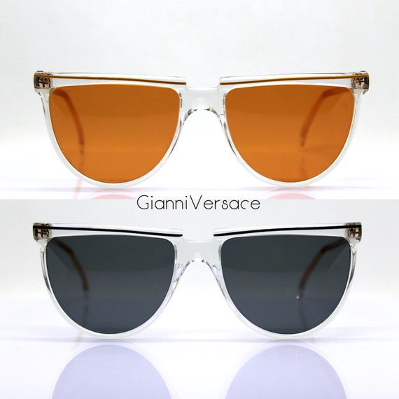 GIANNI VERSACE Made in Italy Cat's eye shield hal… - image 4